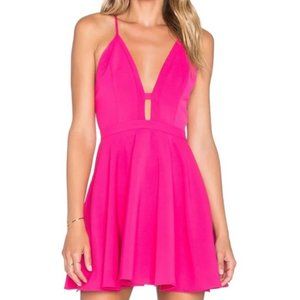 NBD X Navens Twins Pink Cross Back Dress